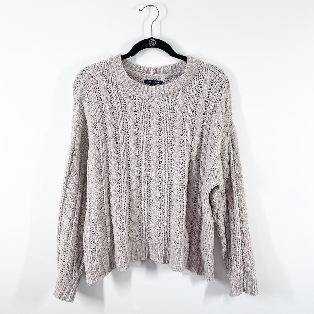 American Eagle chunky‎ knit boxy sweater